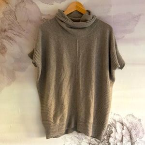 Velvet cashmere oversized cowl neck sweater